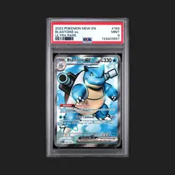 2023 Pokemon Blastoise ex 184/165 Ultra Rare EN 151 PSA 9 Mint - Image 1