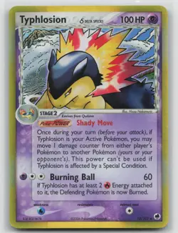 Pokemon Card Typhlosion (Delta Species) Holo Rare Dragon Frontiers 12/101 - Image 1