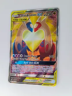 Pokemon Latias & Latios GX TAG TEAM Full Art Ultra Rare Holo 170/181 Sm-Team Up - Image 1