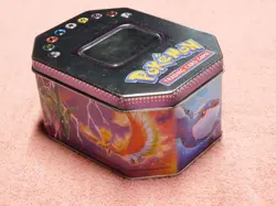 2005 Pokemon TCG, EX collectors tin, EMPTY, (Small dent) - Image 2