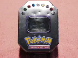 2005 Pokemon TCG, EX collectors tin, EMPTY, (Small dent) - Image 4