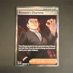 Pokemon Giovanni's Charisma 197/165 Sv: Scarlet & Violet 151 Ultra Rare Full Ar… - Image 1