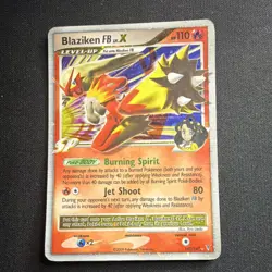 Pokemon Blaziken FB Lv.X Supreme Victors Ultra Rare Holo 142/147 Level Up Fire - Image 3