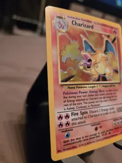 1999 Pokemon CHARIZARD #4/102 Base Set Unlimited Galaxy Holo Rare English - Image 2