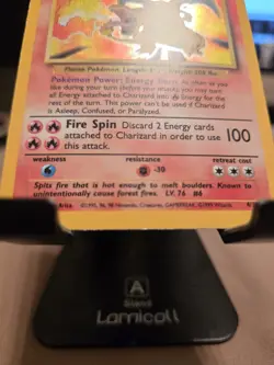1999 Pokemon CHARIZARD #4/102 Base Set Unlimited Galaxy Holo Rare English - Image 3