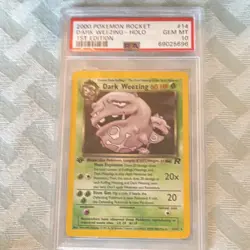 Pokemon Dark Weezing 14/82 Team Rocket 1st Edition Holo PSA 10 - Image 1