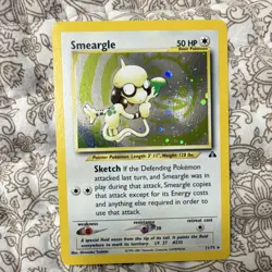 Pokemon TCG Smeargle Neo Discovery 11/75 Holo Rare 2001 - Image 1