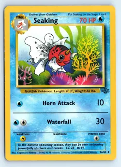 Pokemon Seaking #46/64 Jungle tcg Uncommon LP - Image 1