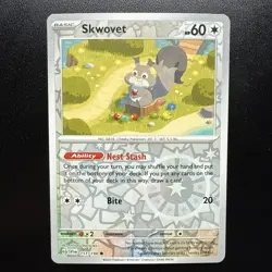 FREE SHIPPING Skwovet 151/198 Scarlet & Violet Base Set Pokemon Reverse Holo - Image 1
