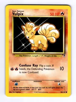 Vulpix Legendary Collection #098 (2002) Common NM Pokemon - Image 1