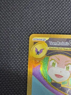Team Rocket's Crobat ex Hyper Rare 242/182 | NM | Pokemon Destined Rivals - Image 3