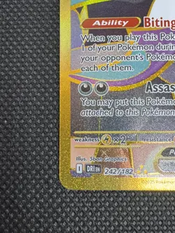 Team Rocket's Crobat ex Hyper Rare 242/182 | NM | Pokemon Destined Rivals - Image 5