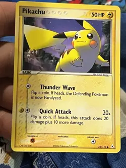 Pikachu - 78/110 - Common - English Pokemon EX Holon Phantoms - LP - Image 1