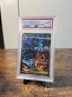 2025 Pokemon Phantasmal Flames Mega Charizard X ex PSA 10 #125/094 - Image 1