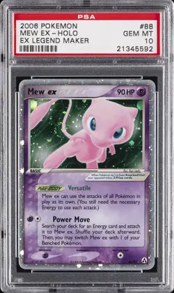 2006 POKEMON EX LEGEND MAKER #88 MEW EX-HOLO PSA 10 - Image 1