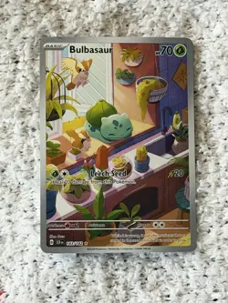Pokemon TCG Bulbasaur Stellar Crown Illustration - Image 1