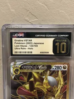 2022 POKEMON JPN LOST ABYSS GIRATINA VSTAR 125/100 HOLO…CGC GRADED PRISTINE 10 - Image 2