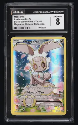 2017 Pokemon Black Star Promo Magearna Mythical Collection Full Art Holo CGC 8 - Image 1