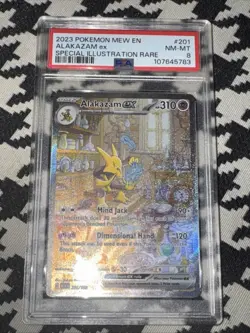 Pokemon TCG Alakazam ex Scarlet & Violet-151 201/165 Holo Special... PSA 8 - Image 1