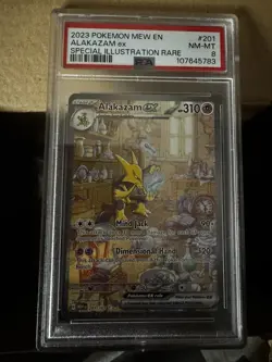 Pokemon TCG Alakazam ex Scarlet & Violet-151 201/165 Holo Special... PSA 8 - Image 3