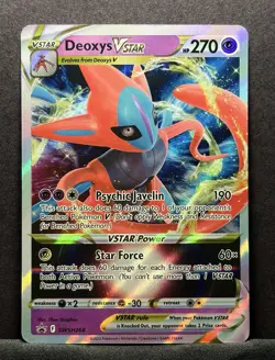 Deoxys VSTAR SWSH268 - Black Star Promo Full Art Holo Pokemon - Image 1