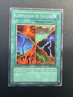 Yu-Gi-Oh! TCG 1st Edition Convulsion of Nature LOD-084 LP - Image 1