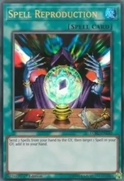 Spell Reproduction - LCKC-EN045 - Ultra Rare - 1st Edition NM Yugioh Legendary C - Image 1
