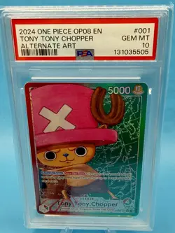 One Piece Two Legends Tony Tony Chopper OP08-001 Leader Alt Art PSA 10 English - Image 5