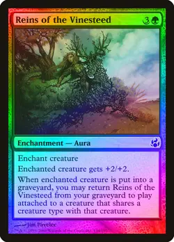 Reins of the Vinesteed FOIL Morningtide NM Green Common MAGIC CARD ABUGames - Image 1