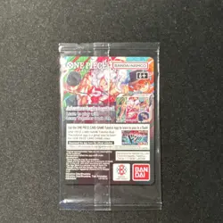 One Piece Bandai Namco Monkey.D.Luffy US Voyage Promo Holo Character Card - Image 2