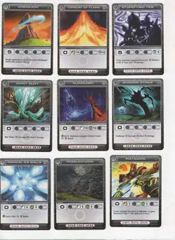 Chaotic lot #140. Lot of 12 Attack cards - Image 1
