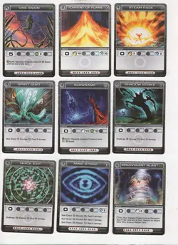 Chaotic lot #142. Lot of 12 Attack cards - Image 1