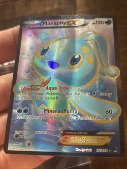 Pokemon TCG Manaphy EX Full Art Holo Ultra Rare Card 116/122 XY Breakpoint - Image 2