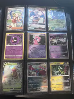 RARE POKEMON CARD BINDER WITH LOTS OF VALUABLE CARDS - Image 1