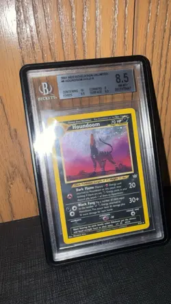 Pokemon Neo Revelation Houndoom Card 8/64 Holo 2001 Unlimited Edition with guard - Image 2