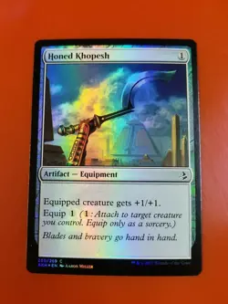 1x Honed Khopesh | FOIL | Amonkhet | MTG Magic Cards - Image 1