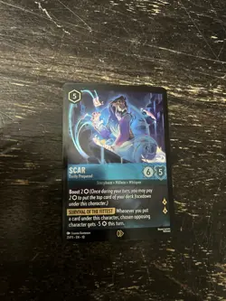 Lorcana - Scar Eerily Prepared Promo Card - Whispers In The Well - 21/P3 - FOIL - Image 1