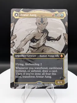 Avatar Aang / Aang, Master of Elements (Borderless) Avatar ATLA MTG (NM) - Image 1