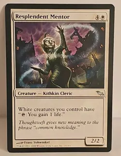 Mtg 💥💥 Resplendent Mentor 💥💥 Shadowmoor Regular NM/LP Magic The Gathering - Image 1
