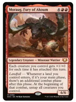 1x MTG Moraug, Fury of Akoum - Edge of Eternities Mythic! NM Mint - Image 1