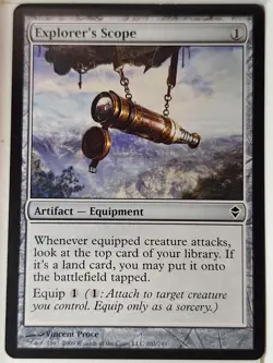 Explorer's Scope - Zendikar - Magic the Gathering MTG Nice! - Image 1