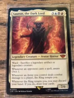 Wizards Sauron, the Dark Lord, Mythic, Universes Beyond LotR, 224 - Image 1