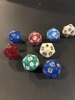 MTG Dice Magic The Gathering D20s Spin down And D4 Various Sets - Image 2