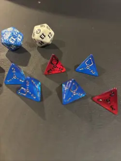 MTG Dice Magic The Gathering D20s Spin down And D4 Various Sets - Image 3