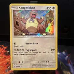 Pokemon TCG Kangaskhan 163/236 Sun & Moon Unified Minds Holo Rare - Image 1