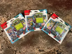Pokemon TCG Journey Together 3-Booster Blistered Collection Lot of 3 - Image 1