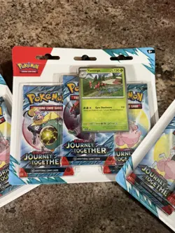 Pokemon TCG Journey Together 3-Booster Blistered Collection Lot of 3 - Image 2