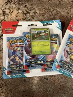 Pokemon TCG Journey Together 3-Booster Blistered Collection Lot of 3 - Image 4