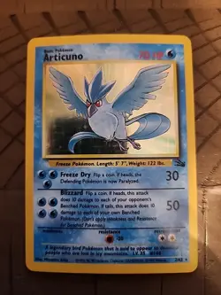 Pokemon Articuno 2/62 Holo Rare Fossil Set 1999 Pokemon TCG WOTC Vintage - NM ❄ - Image 1