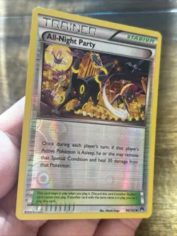 All-Night Party #96/122 Reverse Holo Pokemon Card TCG XY - BREAKpoint Near Mint - Image 5